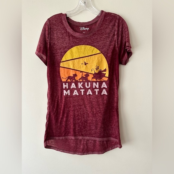 Disney Tops - Disney Lion King Hakuna Matata Tissue Tee High Low Shirt Size S